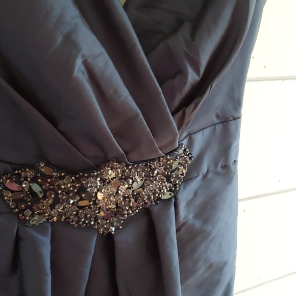 Lazaro dark blue satin dress - Picture 2 of 5